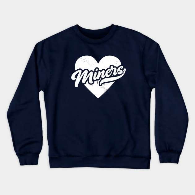 Vintage Miners School Spirit // High School Football Mascot // Go Miners Crewneck Sweatshirt by SLAG_Creative